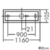 DAIKO LEDキッチンライト 天井取付専用 明るさHf32W相当 非調光タイプ LED24W 温白色 LEDキッチンライト 天井取付専用 明るさHf32W相当 非調光タイプ LED24W 温白色 DCL-38485A 画像2