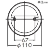 DAIKO LEDブラケットライト 防雨・防湿形 白熱灯60W相当 非調光タイプ LED6.5W 電球色 シルバー LEDブラケットライト 防雨・防湿形 白熱灯60W相当 非調光タイプ LED6.5W 電球色 シルバー DWP-41599Y 画像2