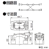 東芝ライテックス 4路スイッチE 15A 300V 4路スイッチE 15A 300V WDG1114 画像2