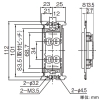 東芝ライテックス ダブルコンセント 15A 125V グレー ダブルコンセント 15A 125V グレー NDG2122(HT) 画像2