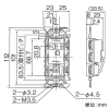 東芝ライテックス 【受注生産品】アースターミナル付15・20A兼用コンセント 20A 125V グレー 【受注生産品】アースターミナル付15・20A兼用コンセント 20A 125V グレー NDG2481E(HT) 画像2