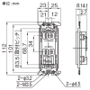 東芝ライテックス アースターミナル付ダブルコンセント 15A 125V ウォームベージュ アースターミナル付ダブルコンセント 15A 125V ウォームベージュ NDG2182(CW) 画像2