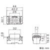 東芝ライテックス コンセント 15A 125V ブラック コンセント 15A 125V ブラック NDG2111(K) 画像2