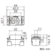 東芝ライテックス 【受注生産品】抜止コンセント 15A 125V ウォームベージュ 【受注生産品】抜止コンセント 15A 125V ウォームベージュ NDG2311(CW) 画像2