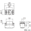 東芝ライテックス 【受注生産品】15・20A兼用コンセント 20A 125V ウォームベージュ 【受注生産品】15・20A兼用コンセント 20A 125V ウォームベージュ NDG2411(CW) 画像2