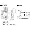 東芝ライテックス 直列ユニット 中継用 2端子 高シールド3.2MHz対応 直列ユニット 中継用 2端子 高シールド3.2MHz対応 NDG8544(WW) 画像2