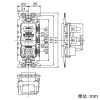 東芝ライテックス USB給電用コンセント コンセントセット組 Type-A 2ポート USB給電用コンセント コンセントセット組 Type-A 2ポート NDGC8101 画像2