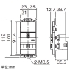 東芝ライテックス 【受注生産品】人感スイッチ 屋内壁付形 2線式 3路・4路配線対応 ウォームベージュ 【受注生産品】人感スイッチ 屋内壁付形 2線式 3路・4路配線対応 ウォームベージュ WDG8051(CW) 画像2