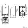 東芝ライテックス 入線カバー 防雨形 固定チップ方式 ホワイト 入線カバー 防雨形 固定チップ方式 ホワイト DC7302(W) 画像2