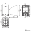 東芝ライテックス 引込カバー 防雨形 固定チップ方式 ホワイト 引込カバー 防雨形 固定チップ方式 ホワイト DC7301(W) 画像2