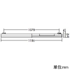 DAIKO LEDベースライト ≪Architect Base Line≫ プラグタイプ 配線ダクト取付用 調光タイプ LED24.9W 温白色 ホワイト LEDベースライト ≪Architect Base Line≫ プラグタイプ 配線ダクト取付用 調光タイプ LED24.9W 温白色 ホワイト DBL-5502AWG 画像2