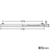 DAIKO LEDベースライト ≪Architect Base Line≫ プラグタイプ 配線ダクト取付用 調光タイプ LED24.9W 温白色 ブラック LEDベースライト ≪Architect Base Line≫ プラグタイプ 配線ダクト取付用 調光タイプ LED24.9W 温白色 ブラック DBL-5502ABG 画像2