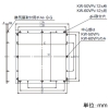 日本キヤリア(東芝) 【受注生産品】金枠 有圧換気扇用 45・50cm用 ステンレス製 【受注生産品】金枠 有圧換気扇用 45・50cm用 ステンレス製 KW-50VP2 画像2