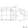 日本キヤリア(東芝) 【受注生産品】ウェザーカバー 業務用換気扇用 50cm用 【受注生産品】ウェザーカバー 業務用換気扇用 50cm用 C-50SG2 画像2