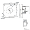 日本キヤリア(東芝) パイプ用ファン 《サイレントクリーンファン》 風量形 パネルタイプ トイレ・洗面所・居間用 接続ダクトφ150mm 本体スイッチ・SL端子付 パイプ用ファン 《サイレントクリーンファン》 風量形 パネルタイプ トイレ・洗面所・居間用 接続ダクトφ150mm 本体スイッチ・SL端子付 VFP-12WSS5 画像2