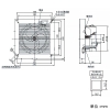 日本キヤリア(東芝) パイプ用ファン 《サイレントクリーンファン》 風量形 格子タイプ トイレ・洗面所・居間用 接続ダクトφ150mm 本体スイッチ・SL端子付 パイプ用ファン 《サイレントクリーンファン》 風量形 格子タイプ トイレ・洗面所・居間用 接続ダクトφ150mm 本体スイッチ・SL端子付 VFP-12MSS 画像2