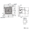 日本キヤリア(東芝) パイプ用ファン 《サイレントクリーンファン》 風量形 格子タイプ トイレ・洗面所・浴室・居間用 接続ダクトφ150mm 本体スイッチなし SL端子・風圧式シャッター付 パイプ用ファン 《サイレントクリーンファン》 風量形 格子タイプ トイレ・洗面所・浴室・居間用 接続ダクトφ150mm 本体スイッチなし SL端子・風圧式シャッター付 VFP-12MSYS 画像2