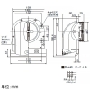 日本キヤリア(東芝) 防火ダンパー付長形パイプフード プチフード φ100用 温度ヒューズ72℃ 防虫網・ワイド水切板付 アルミ製 ブラック 防火ダンパー付長形パイプフード プチフード φ100用 温度ヒューズ72℃ 防虫網・ワイド水切板付 アルミ製 ブラック DV-141CLDNUY(K) 画像2