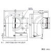 日本キヤリア(東芝) 防火ダンパー付長形パイプフード 薄壁用 φ100用 温度ヒューズ72℃ ガラリ・ワイド水切板付 アルミ製 防火ダンパー付長形パイプフード 薄壁用 φ100用 温度ヒューズ72℃ ガラリ・ワイド水切板付 アルミ製 DV-141LDUY 画像2
