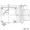日本キヤリア(東芝) 自然給気口差圧式給気ユニット φ150用 壁面取付 自然給気口差圧式給気ユニット φ150用 壁面取付 DV-2KAT 画像2