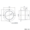 日本キヤリア(東芝) 給排気グリル取付用アダプター 樹脂製 給排気グリル取付用アダプター 樹脂製 DV-1A 画像2