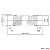日本キヤリア(東芝) 樹脂製フレキシブルダクト 伸縮可能形 φ100用 長さ300〜600mm 樹脂製フレキシブルダクト 伸縮可能形 φ100用 長さ300〜600mm DV-14FPS 画像2