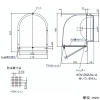 日本キヤリア(東芝) 防火ダンパー付長形パイプフード φ150用 温度ヒューズ120℃ 防虫網付 ステンレス製 防火ダンパー付長形パイプフード φ150用 温度ヒューズ120℃ 防虫網付 ステンレス製 DV-202LDN 画像2