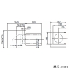 日本キヤリア(東芝) 横ダクトカバー マウンテンフード形用 高さ30cm 横ダクトカバー マウンテンフード形用 高さ30cm RM-355FYS 画像2