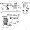 日本キヤリア(東芝) ダクト用換気扇 スタンダード格子タイプ サニタリー用 BL規格浴室用&#8545;型一般形 接続ダクトφ100mm 埋込寸法225mm角 鋼板ボディ ダクト用換気扇 スタンダード格子タイプ サニタリー用 BL規格浴室用&#8545;型一般形 接続ダクトφ100mm 埋込寸法225mm角 鋼板ボディ DVF-G14LD3B1 画像2