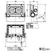 DAIKO 屋外用LEDウォールライト 防雨形 電源内蔵タイプ CDM-T150W相当 非調光タイプ 電球色 配光角60° 取付可能灯具 耐雷サージ付 ホワイト 屋外用LEDウォールライト 防雨形 電源内蔵タイプ CDM-T150W相当 非調光タイプ 電球色 配光角60° 取付可能灯具 耐雷サージ付 ホワイト LZW-93496LW 画像2