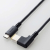 ELECOM ノートPC用充電ケーブル TypeC-DC角コネクタ 最大100W ケーブル長2.0m DC-PDLE20BK