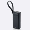 ELECOM リン酸鉄モバイルバッテリー 30000mAh 防水・防塵 IP44 PD対応 45W出力 TypeA×1 TypeC×1 ブラック DE-C41-30000BK