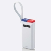 ELECOM リン酸鉄モバイルバッテリー 30000mAh 防水・防塵 IP44 PD対応 45W出力 TypeA×1 TypeC×1 ライトグレー DE-C41-30000LGY