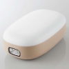 ELECOM 乾電池式懐中電灯 防災用 枕元ライトタイプ TypeA1ポート 3段階光量調節・充電器機能付 ベージュ DE-KD04BE