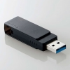 ELECOM USBメモリ 容量32GB USB3.2(Gen1)対応 キャップ回転式 ブラック MF-RMU3B032GBK