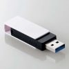 ELECOM USBメモリ 容量32GB USB3.2(Gen1)対応 キャップ回転式 ホワイト MF-RMU3B032GWH