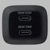 ELECOM AC充電器 USB充電器 USB PD対応 35W TypeC×2 スイングプラグ ブラック AC充電器 USB充電器 USB PD対応 35W TypeC×2 スイングプラグ ブラック MPA-ACCP9335BK 画像2