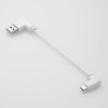 ELECOM USBケーブル TypeA-TypeC L字コネクタ 長さ0.1m ホワイト MPA-ACLL01WH