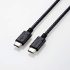 ELECOM USB2.0ケーブル TypeC-TypeC 最大100W・PD対応 長さ0.5m ブラック MPA-CC5P05BK