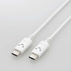 ELECOM USB2.0ケーブル TypeC-TypeC PD対応 顔つきタイプ 長さ1.0m しろちゃん(ホワイト×ブラック) MPA-CCF10WF