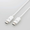 ELECOM USB2.0ケーブル TypeC-TypeC PD対応 顔つきタイプ 長さ2.0m しろちゃん(ホワイト×ブラック) MPA-CCF20WF