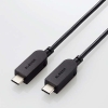 ELECOM TypeCケーブル スイング式 TypeC-TypeC ケーブル長2.0m MPA-CCSW20BK