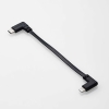 ELECOM モバイルバッテリー用フラットケーブル 充電専用 TypeC-Lightning L字プラグ PD対応 長さ0.1m ブラック MPA-CLLL01BK