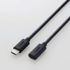 ELECOM USB2.0延長ケーブル TypeCプラグ-TypeCポート PD対応 長さ1.0m MPA-ECC10BK