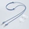 ELECOM スマホショルダーストラップ レザー丸紐4mm ストラップホールシート付 ネイビー P-STSDH2LR04NV