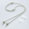 ELECOM スマホショルダーストラップ 《&Me》 レザー丸紐6mm ストラップホールシート付 グリーン P-STSDH2LR06GN