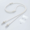 ELECOM スマホショルダーストラップ 《&Me》 レザー丸紐6mm ストラップホールシート付 アイボリー P-STSDH2LR06IV