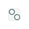 ELECOM カメラレンズ保護カバー 《&me》 ガラスタイプ iPhone15・15Plus用 グリッター仕様 ブルー PM-A23AFLLP1BUG