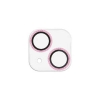 ELECOM カメラレンズ保護カバー 《&me》 ガラスタイプ iPhone15・15Plus用 グリッター仕様 ピンクゴールド PM-A23AFLLP1PGG