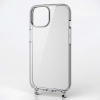 ELECOM ハイブリッドケース iPhone15用 ストラップホール付 PM-A23AHVCKSHCR